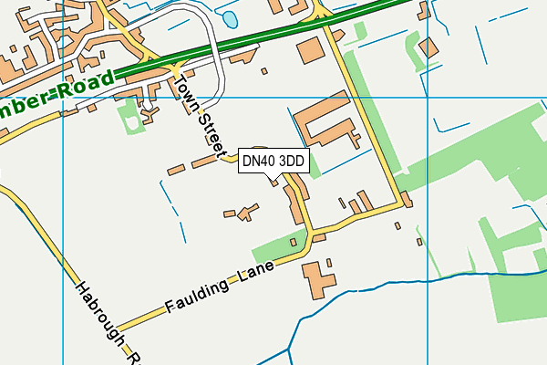 DN40 3DD map - OS VectorMap District (Ordnance Survey)