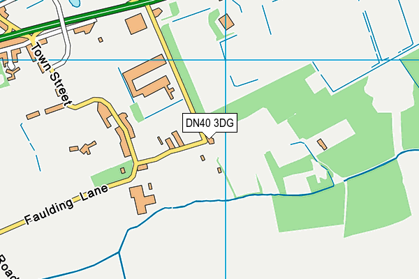 DN40 3DG map - OS VectorMap District (Ordnance Survey)