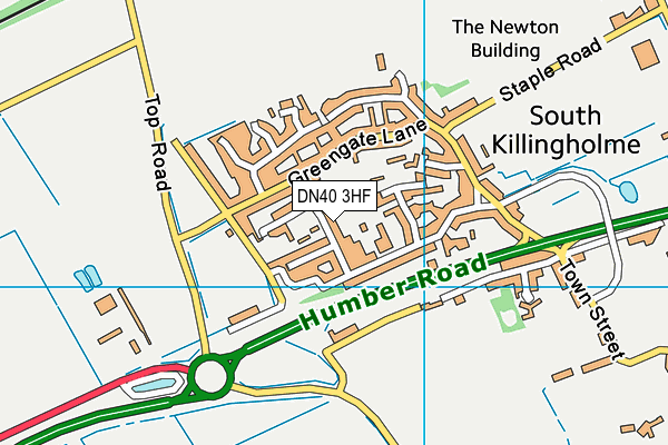 DN40 3HF map - OS VectorMap District (Ordnance Survey)