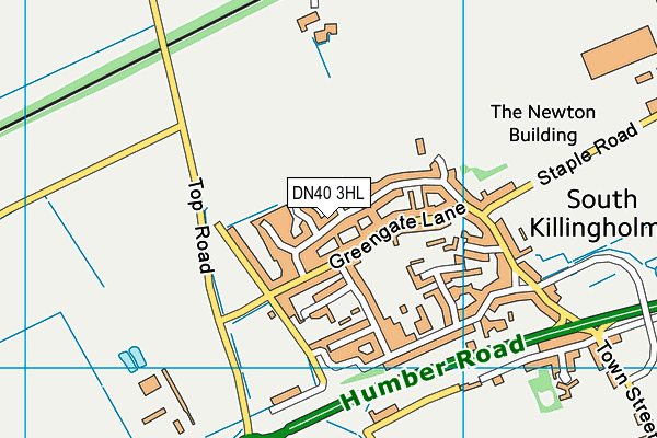 DN40 3HL map - OS VectorMap District (Ordnance Survey)
