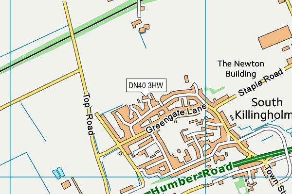 DN40 3HW map - OS VectorMap District (Ordnance Survey)