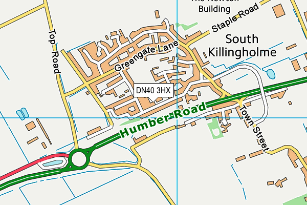 Killingholme Primary School map (DN40 3HX) - OS VectorMap District (Ordnance Survey)