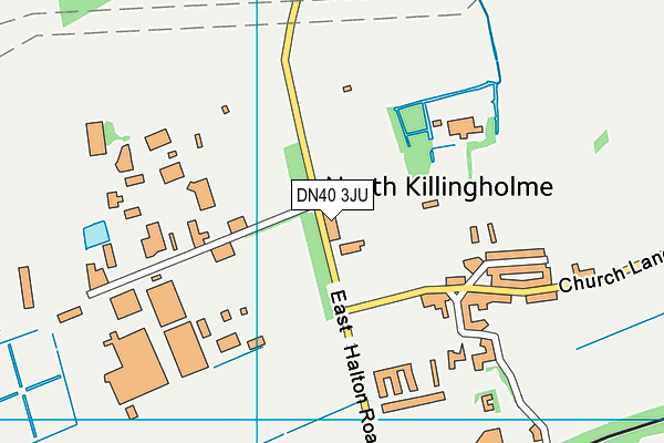 DN40 3JU map - OS VectorMap District (Ordnance Survey)