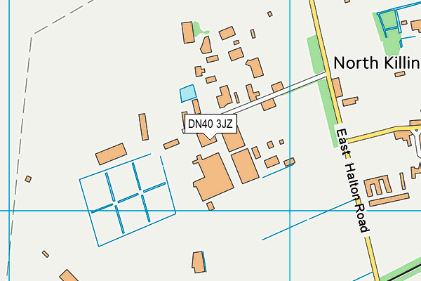 DN40 3JZ map - OS VectorMap District (Ordnance Survey)