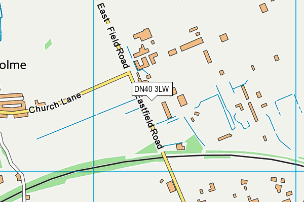 DN40 3LW map - OS VectorMap District (Ordnance Survey)