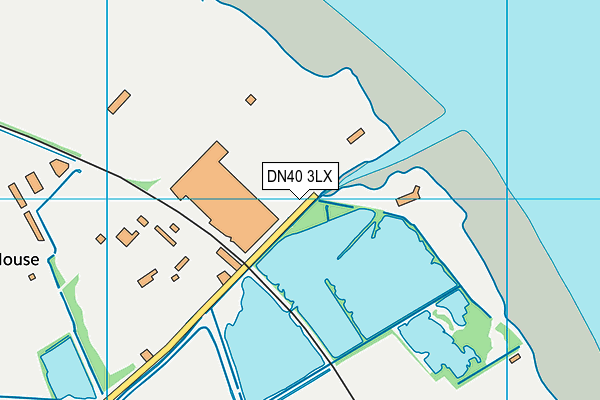 DN40 3LX map - OS VectorMap District (Ordnance Survey)