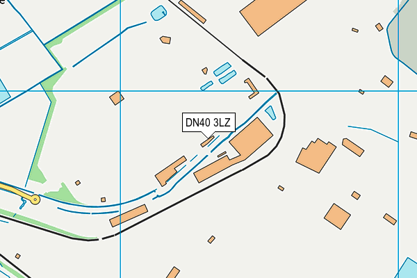 DN40 3LZ map - OS VectorMap District (Ordnance Survey)