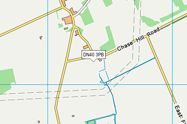 DN40 3PB map - OS VectorMap District (Ordnance Survey)