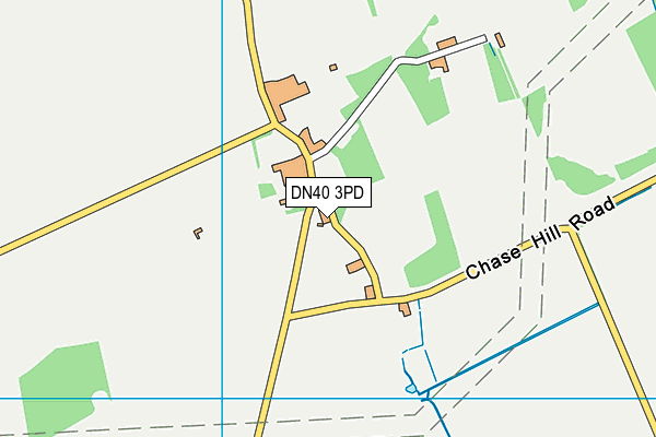 DN40 3PD map - OS VectorMap District (Ordnance Survey)