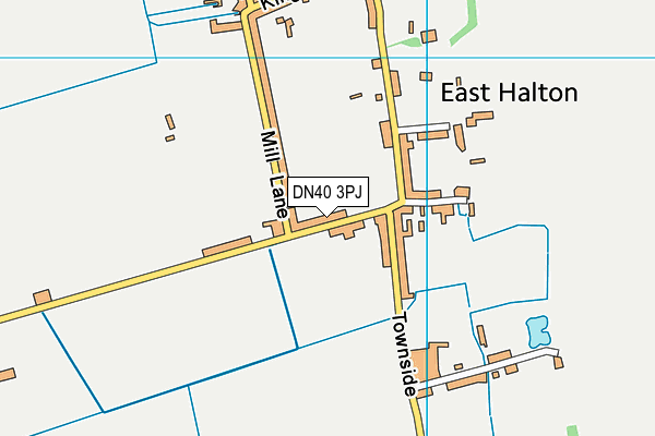 East Halton Primary School map (DN40 3PJ) - OS VectorMap District (Ordnance Survey)