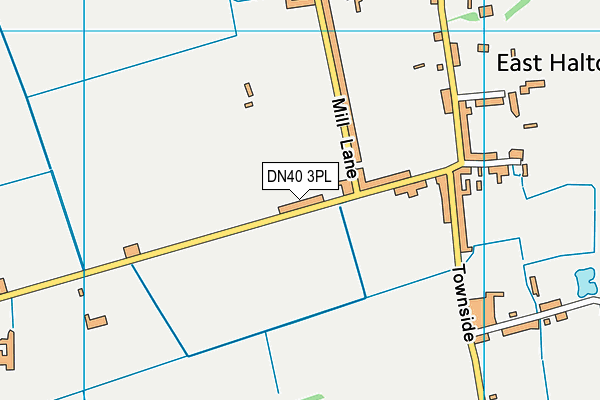 DN40 3PL map - OS VectorMap District (Ordnance Survey)