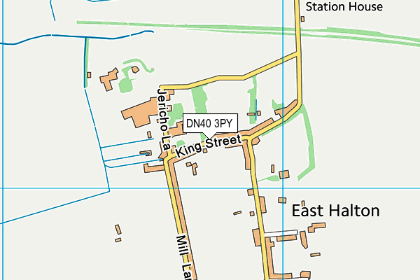 DN40 3PY map - OS VectorMap District (Ordnance Survey)