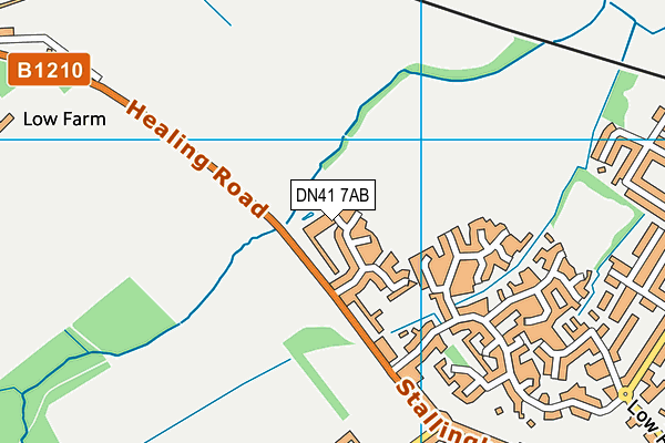 DN41 7AB map - OS VectorMap District (Ordnance Survey)