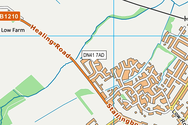 DN41 7AD map - OS VectorMap District (Ordnance Survey)