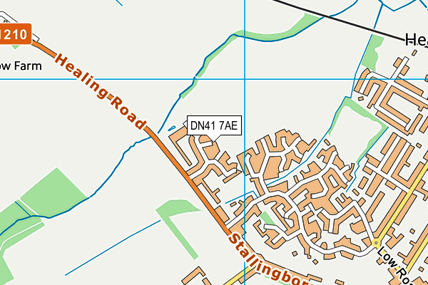 DN41 7AE map - OS VectorMap District (Ordnance Survey)