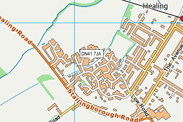 DN41 7JA map - OS VectorMap District (Ordnance Survey)