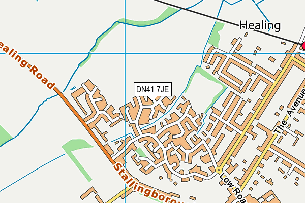 DN41 7JE map - OS VectorMap District (Ordnance Survey)