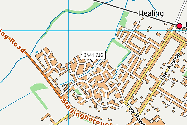 DN41 7JG map - OS VectorMap District (Ordnance Survey)