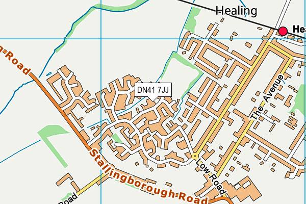 DN41 7JJ map - OS VectorMap District (Ordnance Survey)