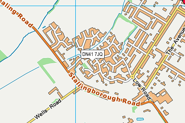DN41 7JQ map - OS VectorMap District (Ordnance Survey)