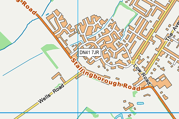 DN41 7JR map - OS VectorMap District (Ordnance Survey)