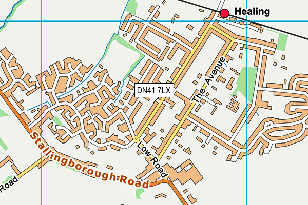 DN41 7LX map - OS VectorMap District (Ordnance Survey)