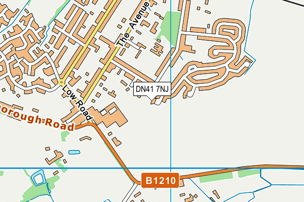 DN41 7NJ map - OS VectorMap District (Ordnance Survey)