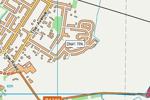 DN41 7PA map - OS VectorMap District (Ordnance Survey)
