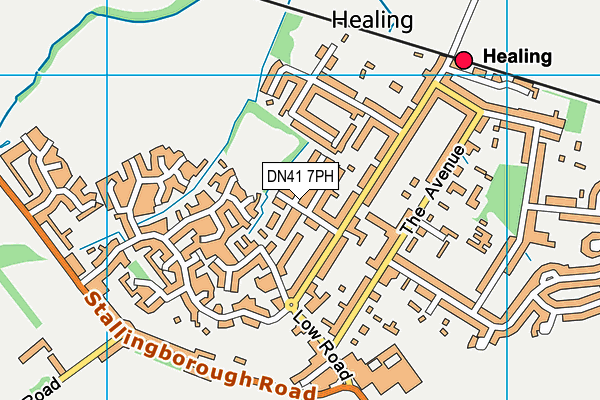 DN41 7PH map - OS VectorMap District (Ordnance Survey)