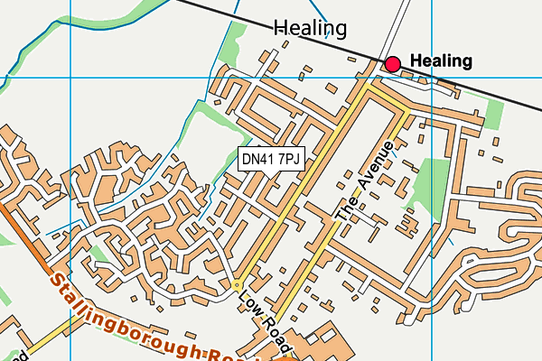 DN41 7PJ map - OS VectorMap District (Ordnance Survey)