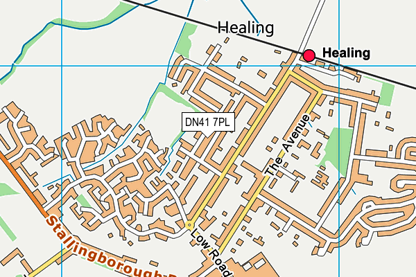 DN41 7PL map - OS VectorMap District (Ordnance Survey)