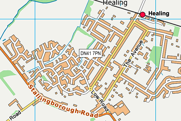 DN41 7PN map - OS VectorMap District (Ordnance Survey)