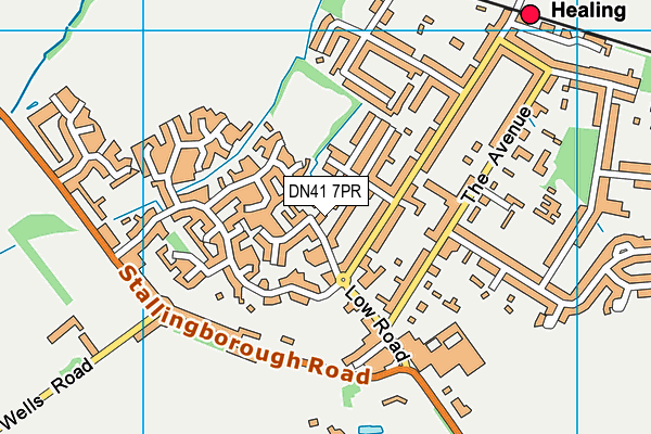 DN41 7PR map - OS VectorMap District (Ordnance Survey)