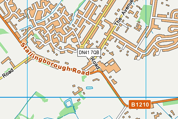 DN41 7QB map - OS VectorMap District (Ordnance Survey)