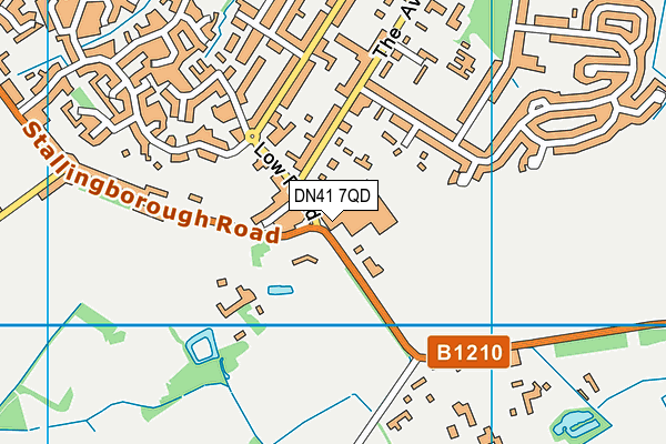 DN41 7QD map - OS VectorMap District (Ordnance Survey)
