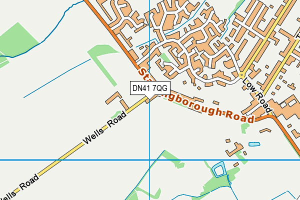 DN41 7QG map - OS VectorMap District (Ordnance Survey)