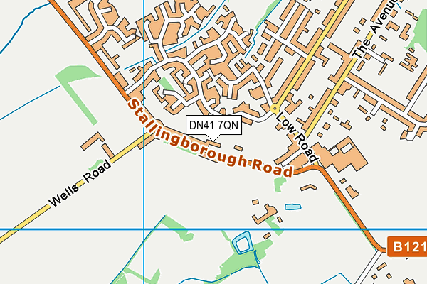 DN41 7QN map - OS VectorMap District (Ordnance Survey)