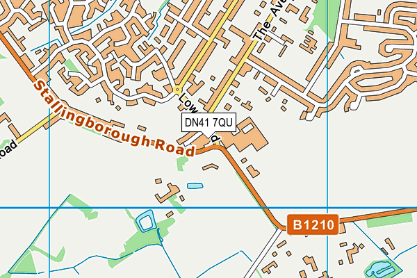 DN41 7QU map - OS VectorMap District (Ordnance Survey)