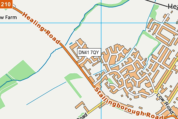 DN41 7QY map - OS VectorMap District (Ordnance Survey)