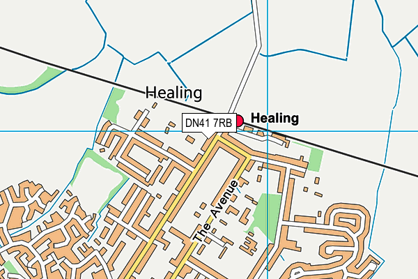 DN41 7RB map - OS VectorMap District (Ordnance Survey)