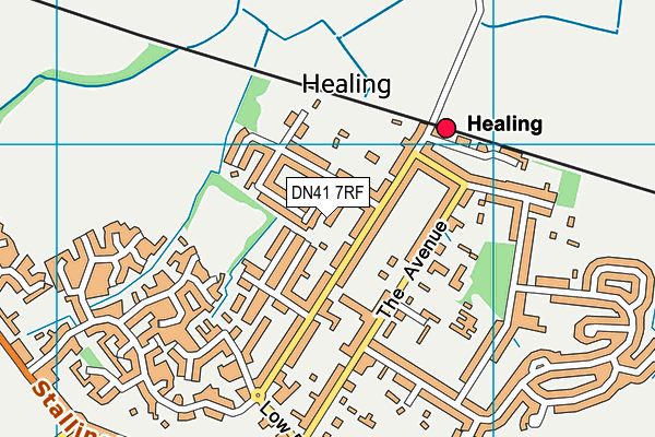 DN41 7RF map - OS VectorMap District (Ordnance Survey)