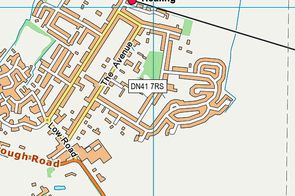Healing Primary School map (DN41 7RS) - OS VectorMap District (Ordnance Survey)