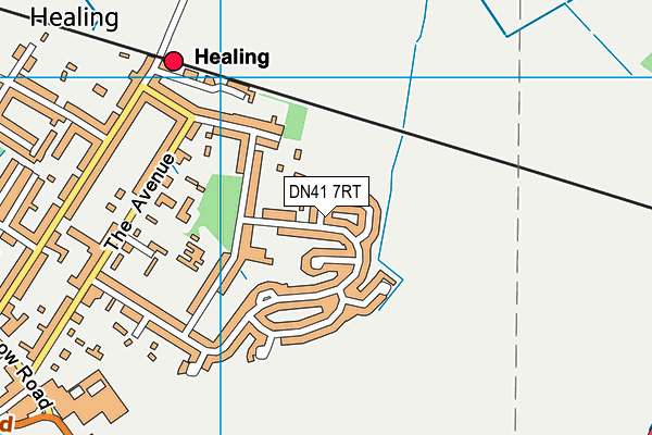 DN41 7RT map - OS VectorMap District (Ordnance Survey)