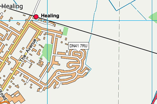 DN41 7RU map - OS VectorMap District (Ordnance Survey)