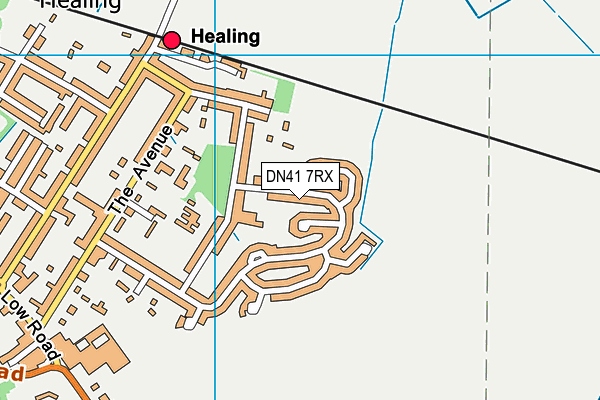 DN41 7RX map - OS VectorMap District (Ordnance Survey)