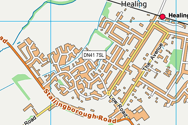 DN41 7SL map - OS VectorMap District (Ordnance Survey)