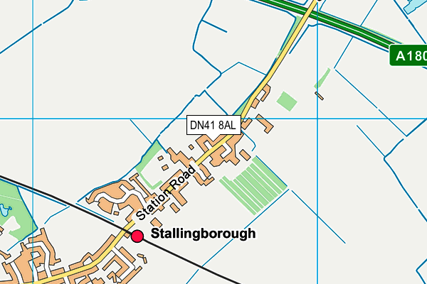 DN41 8AL map - OS VectorMap District (Ordnance Survey)