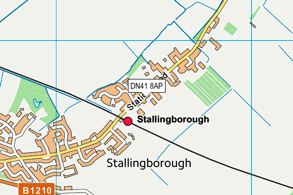 Stallingborough C E Primary School map (DN41 8AP) - OS VectorMap District (Ordnance Survey)