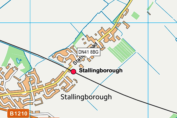 DN41 8BG map - OS VectorMap District (Ordnance Survey)