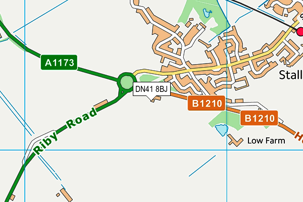 DN41 8BJ map - OS VectorMap District (Ordnance Survey)